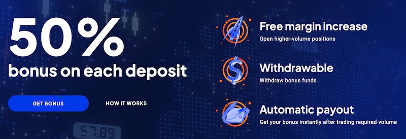 Octa ─ 50% Deposit Bonus